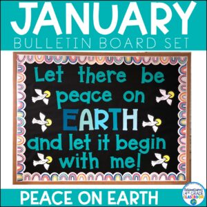 January Bulletin Board Set | Peace on Earth