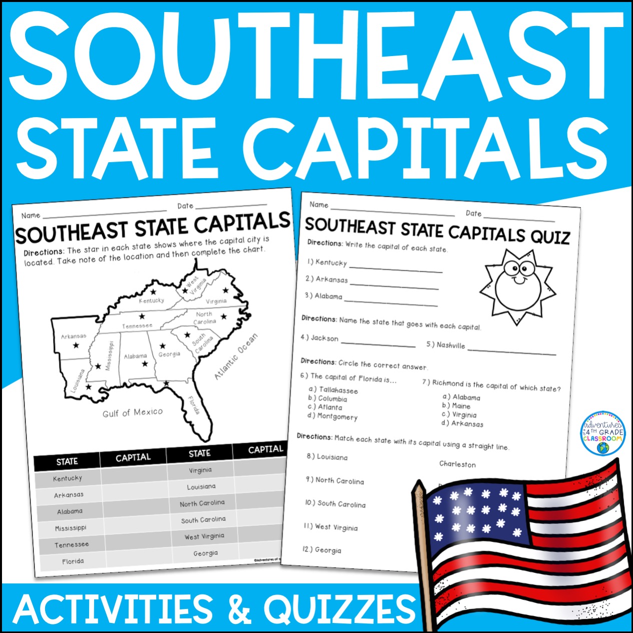 Southeast Region State Capitals