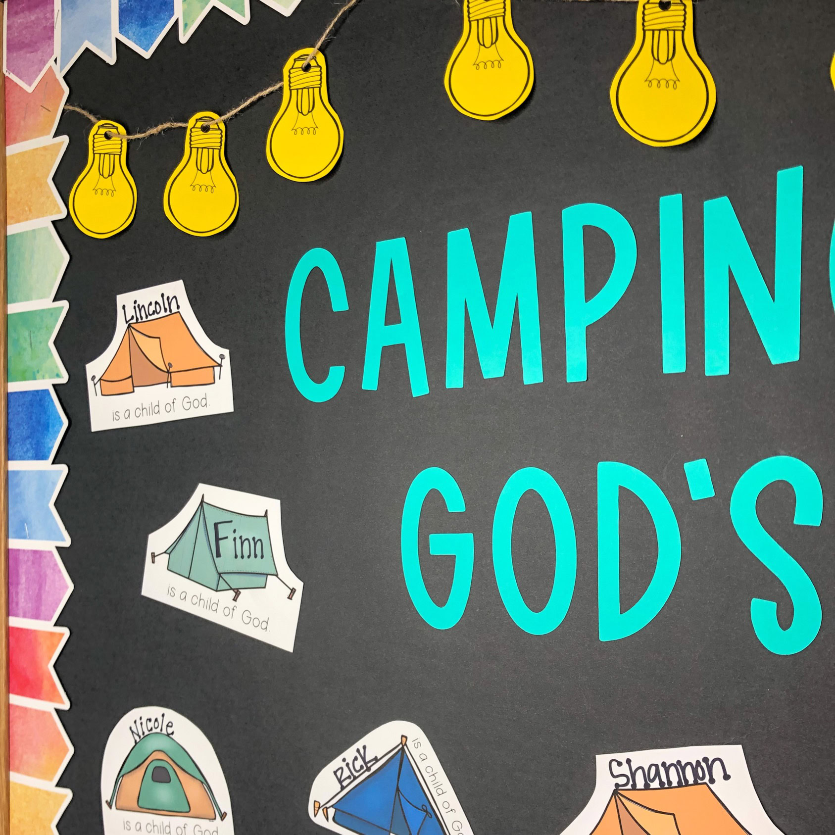 July Bulletin Board Set | Camping | Back to School - Image 2