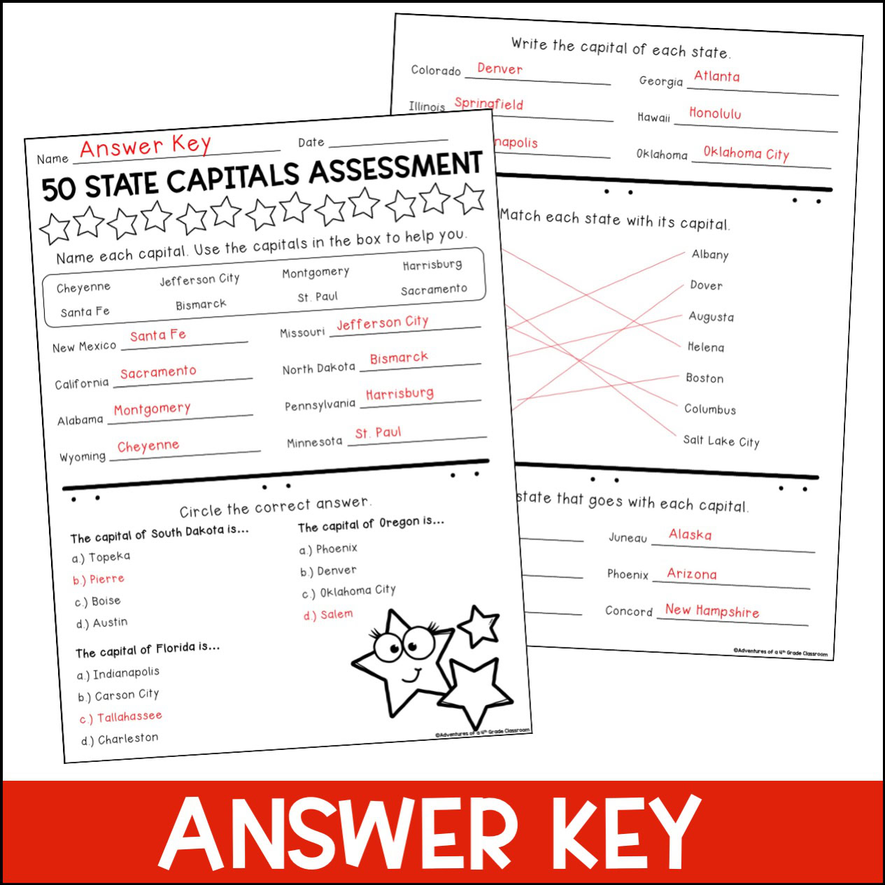 50 States and Capitals Test - Image 3