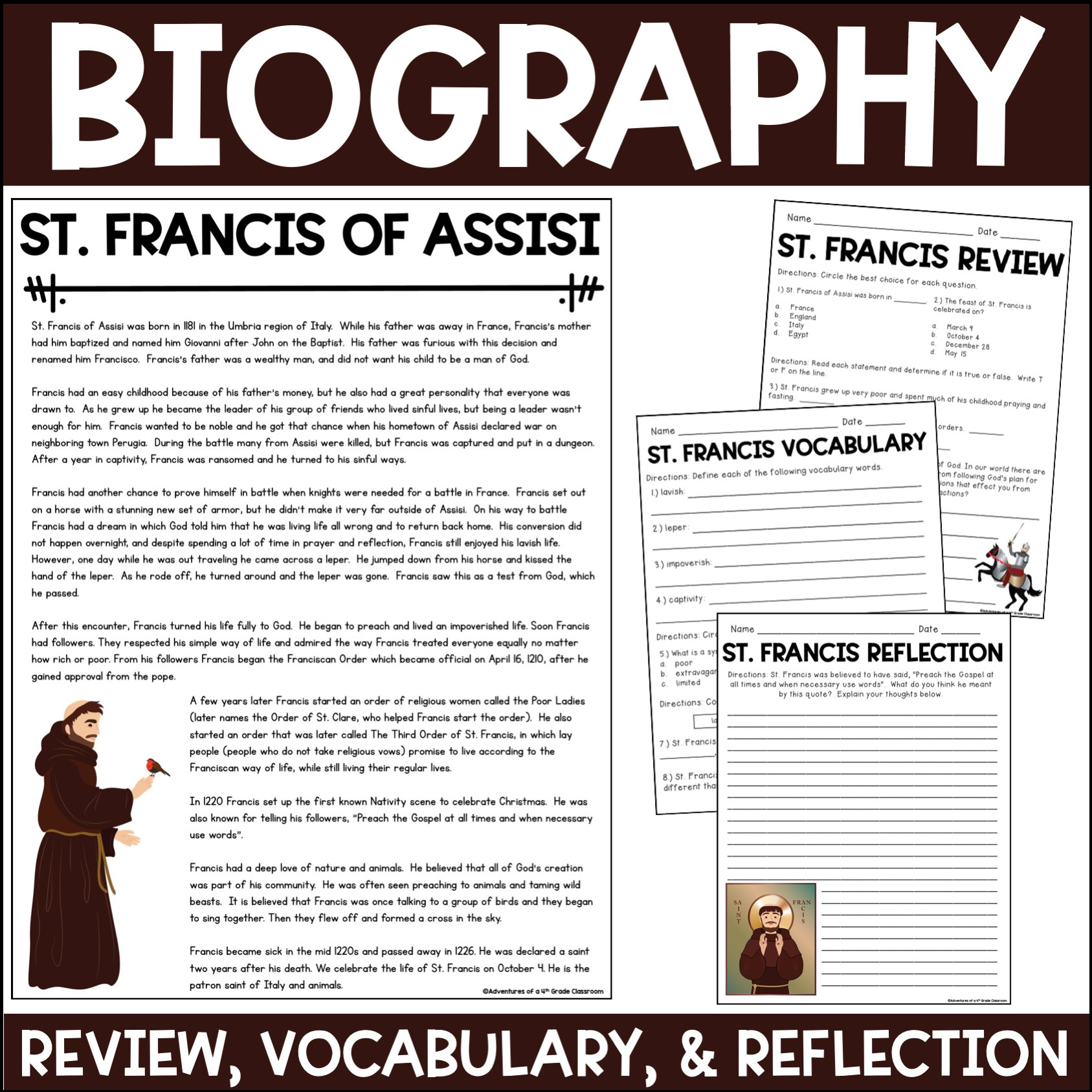 St. Francis of Assisi Biography & Activities - Image 2