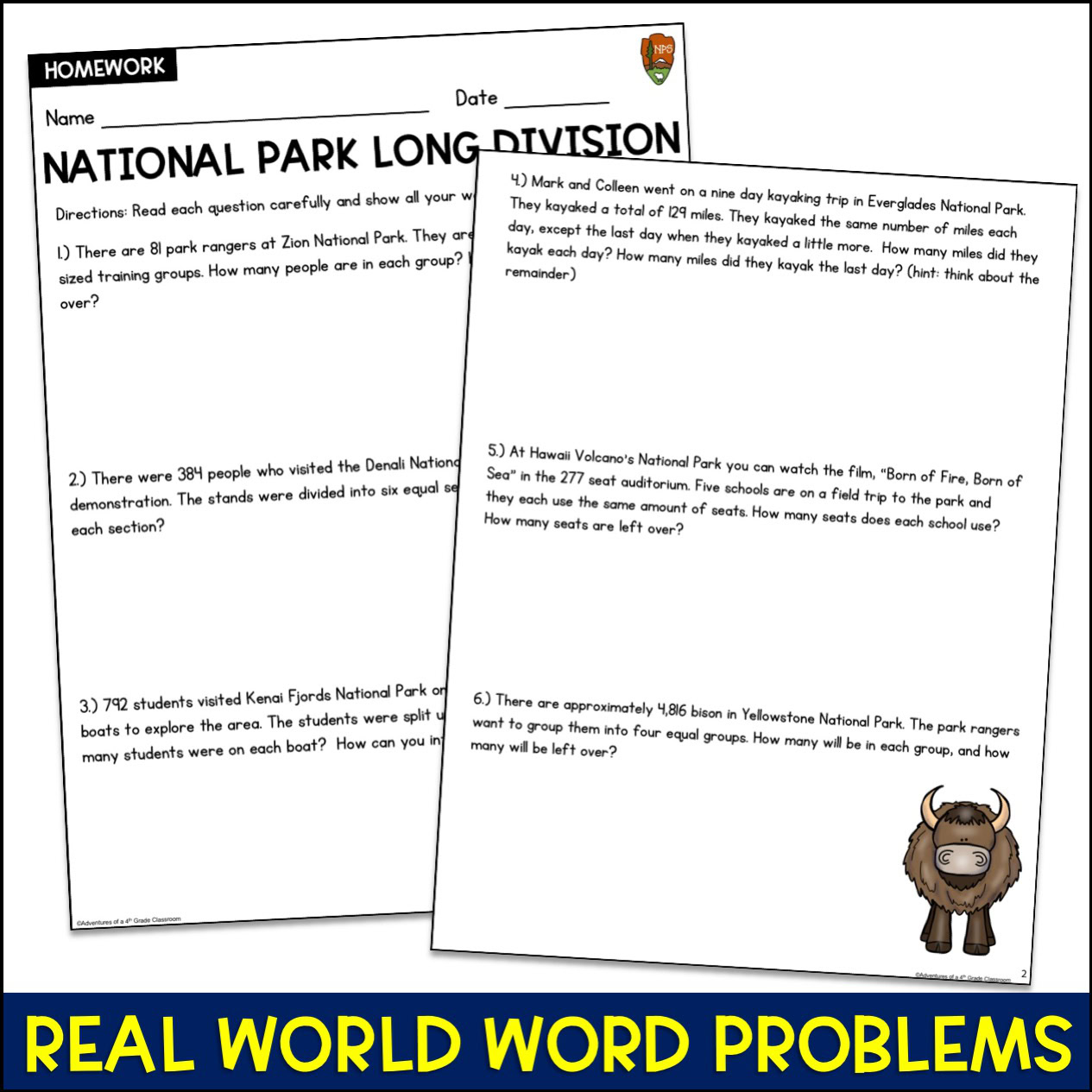 Long Division Word Problems - Image 2
