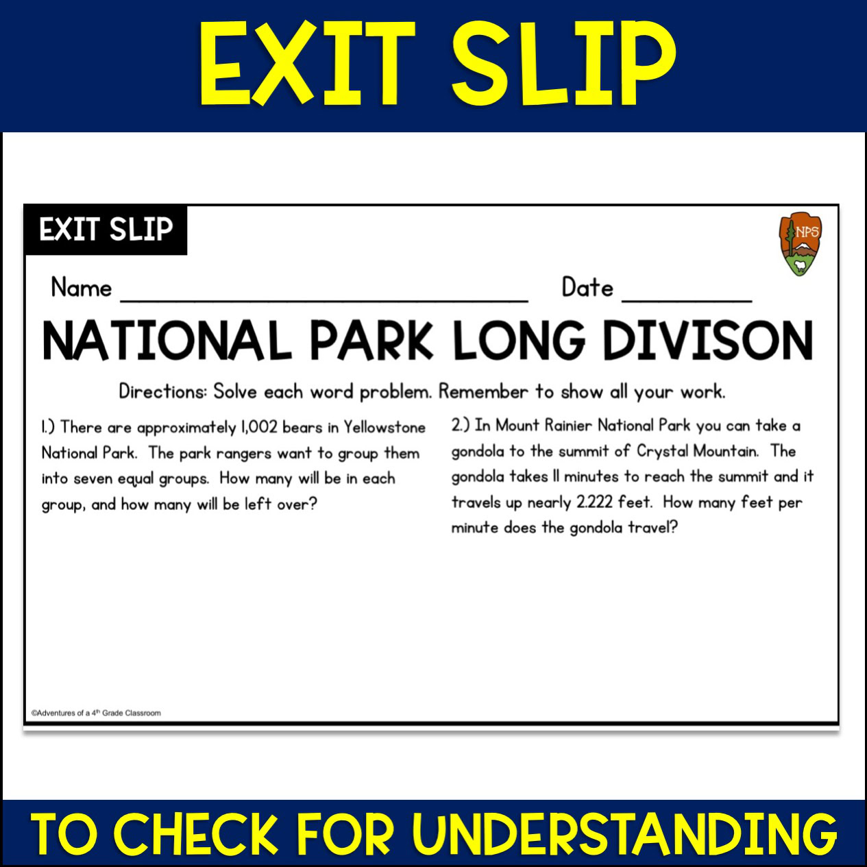 Multiplication and Division Word Problems Bundle | National Parks - Image 3