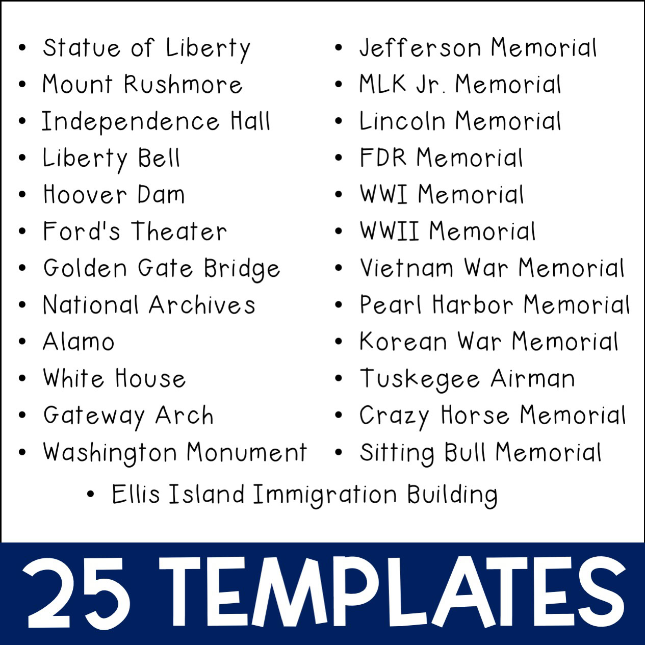 National Monuments, Memorials, & Landmark Report Templates - Image 4