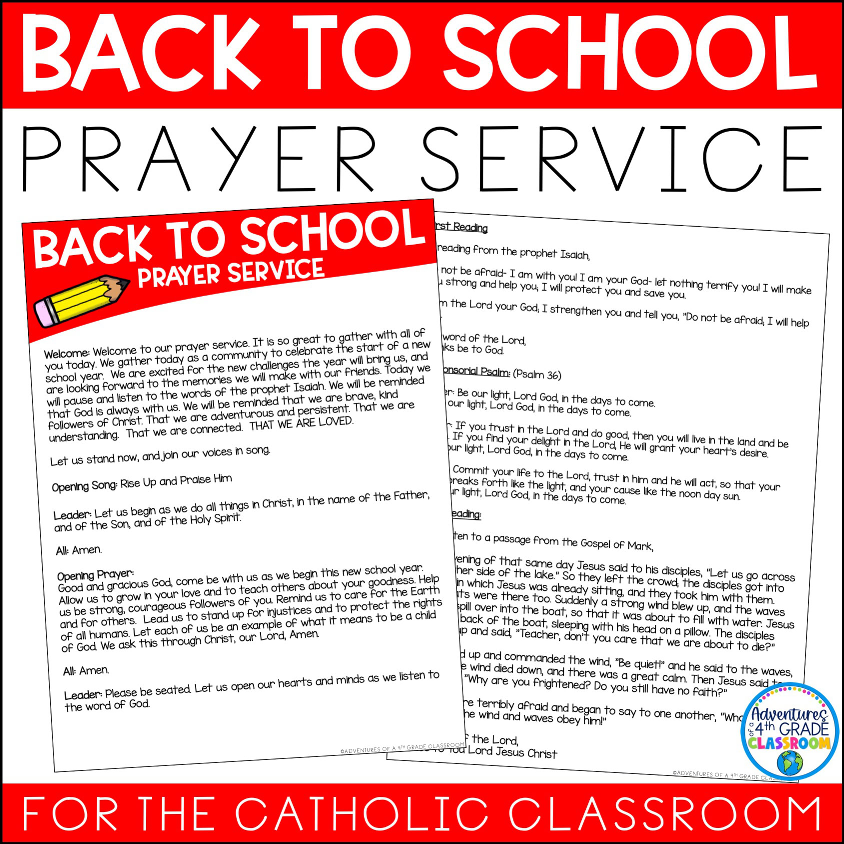 Back to School Prayer Service