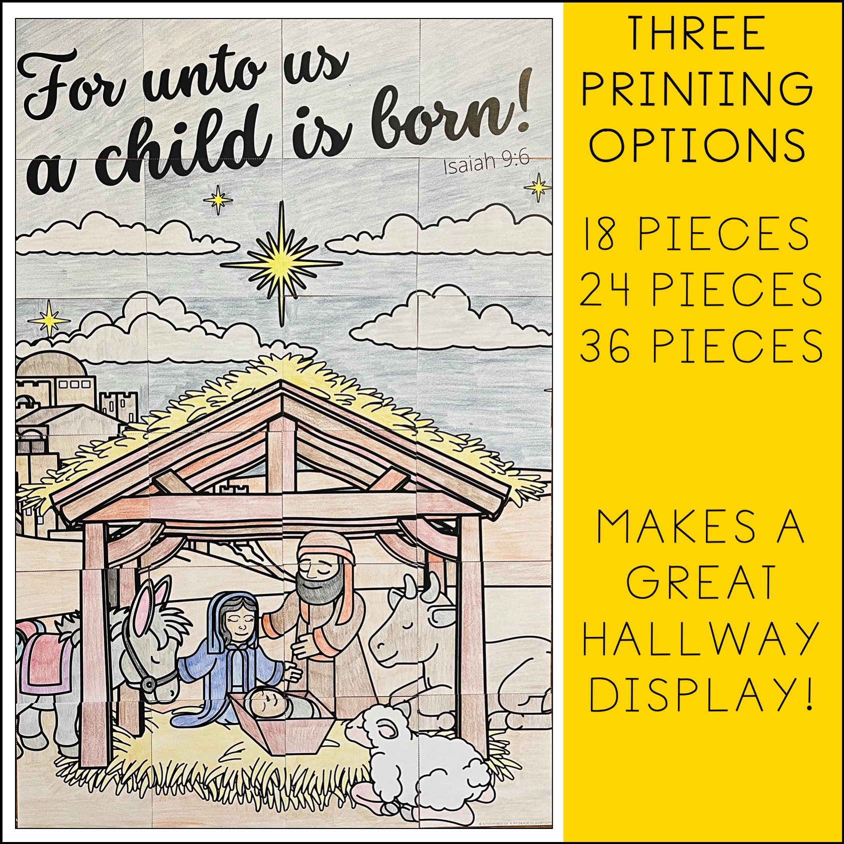 Nativity Scene Collaborative Poster - Image 2