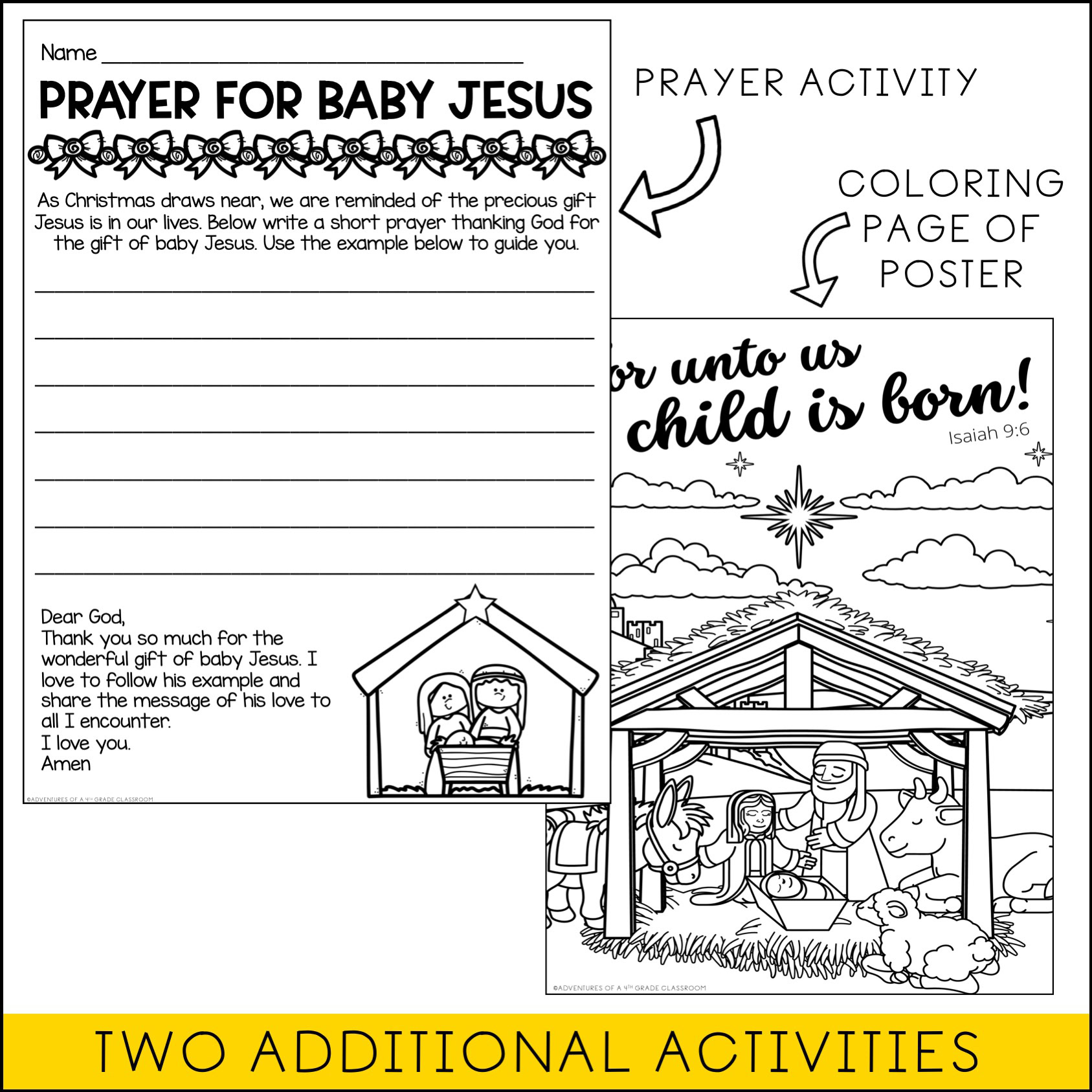 Nativity Scene Collaborative Poster - Image 3
