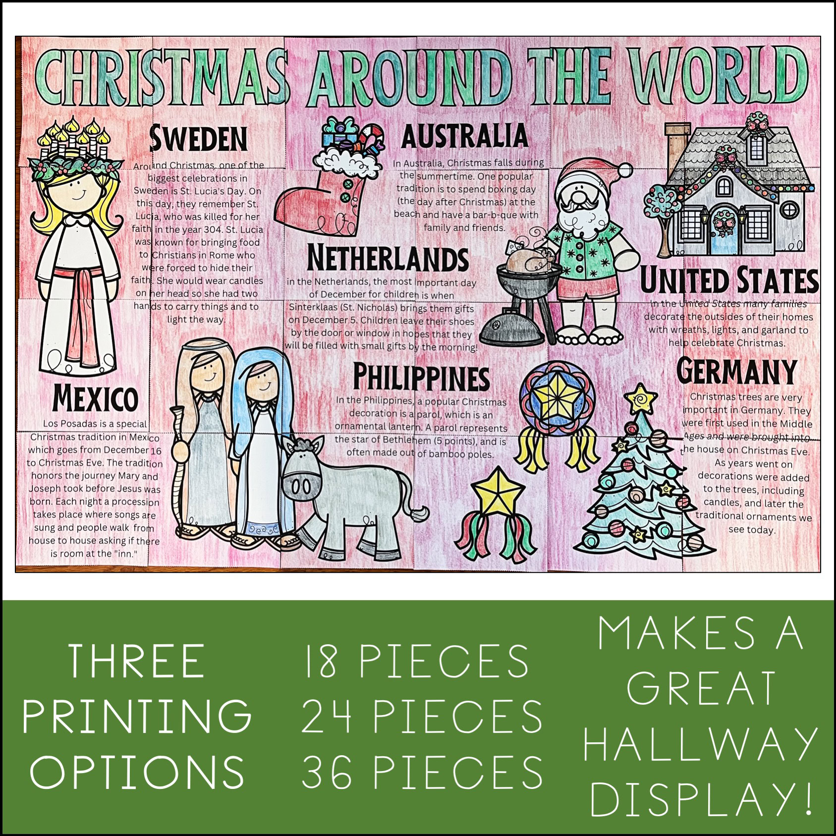 Christmas Around the World Collaborative Poster - Image 2