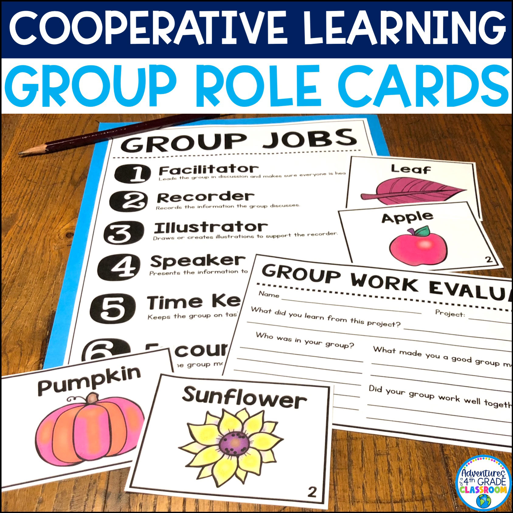 Cooperative Learning Group Role Cards
