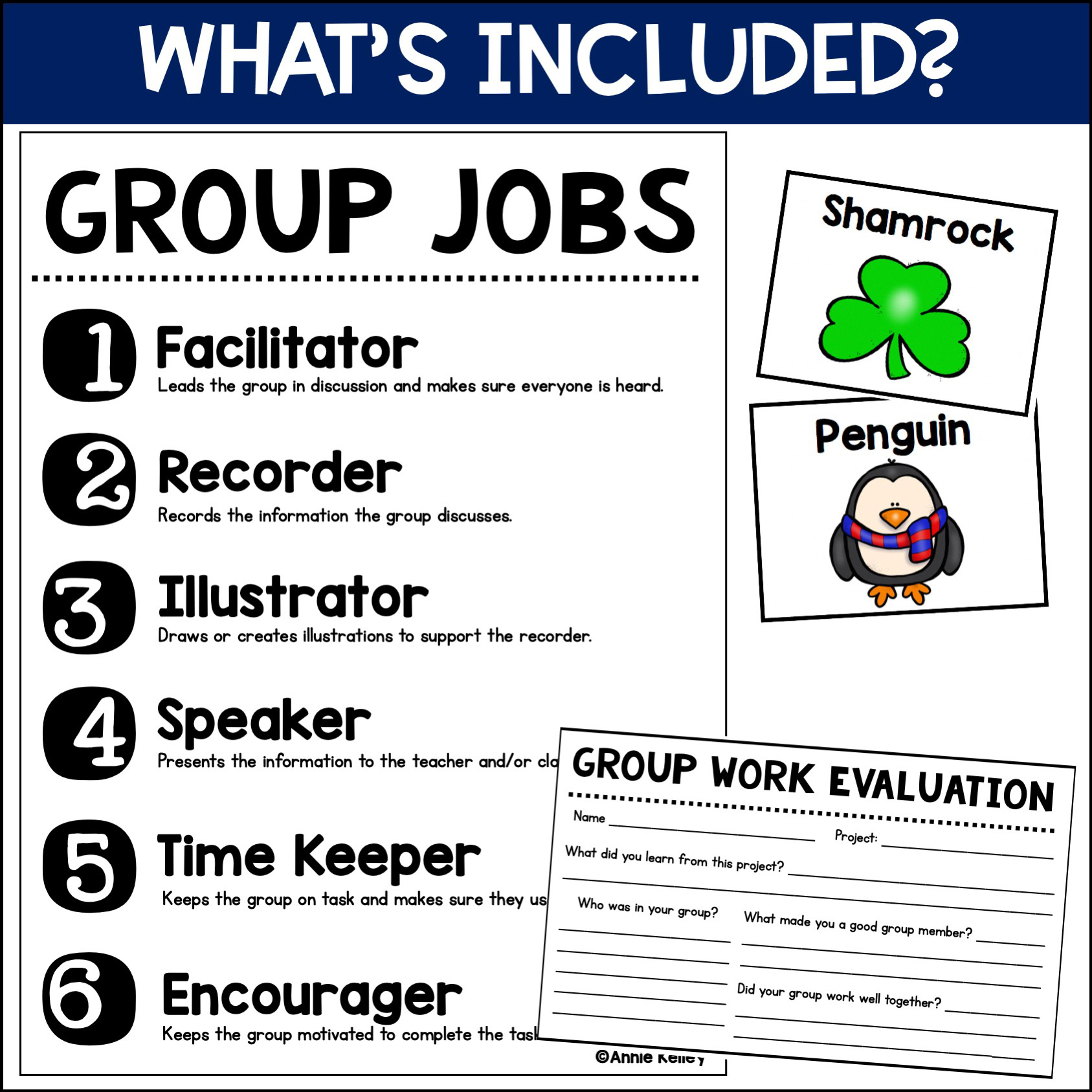 Cooperative Learning Group Role Cards - Image 3