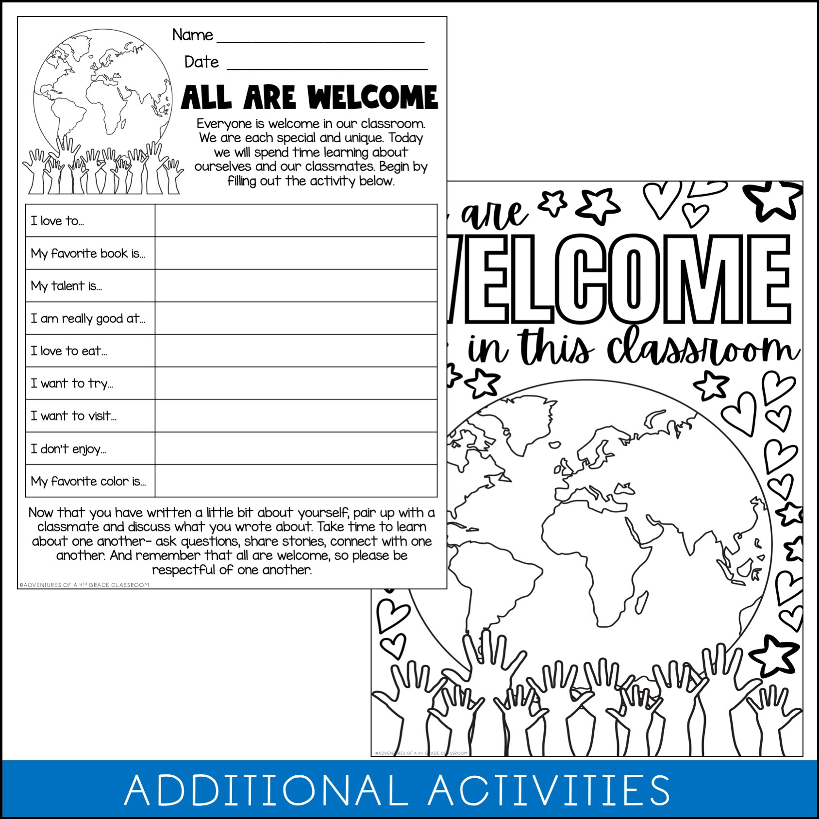 All Are Welcome Collaborative Poster | Back to School - Image 3