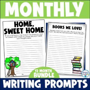 Monthly Writing Prompts Bundle