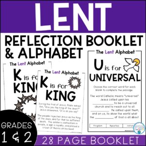 Lent | Reflection Booklet & Alphabet | Primary