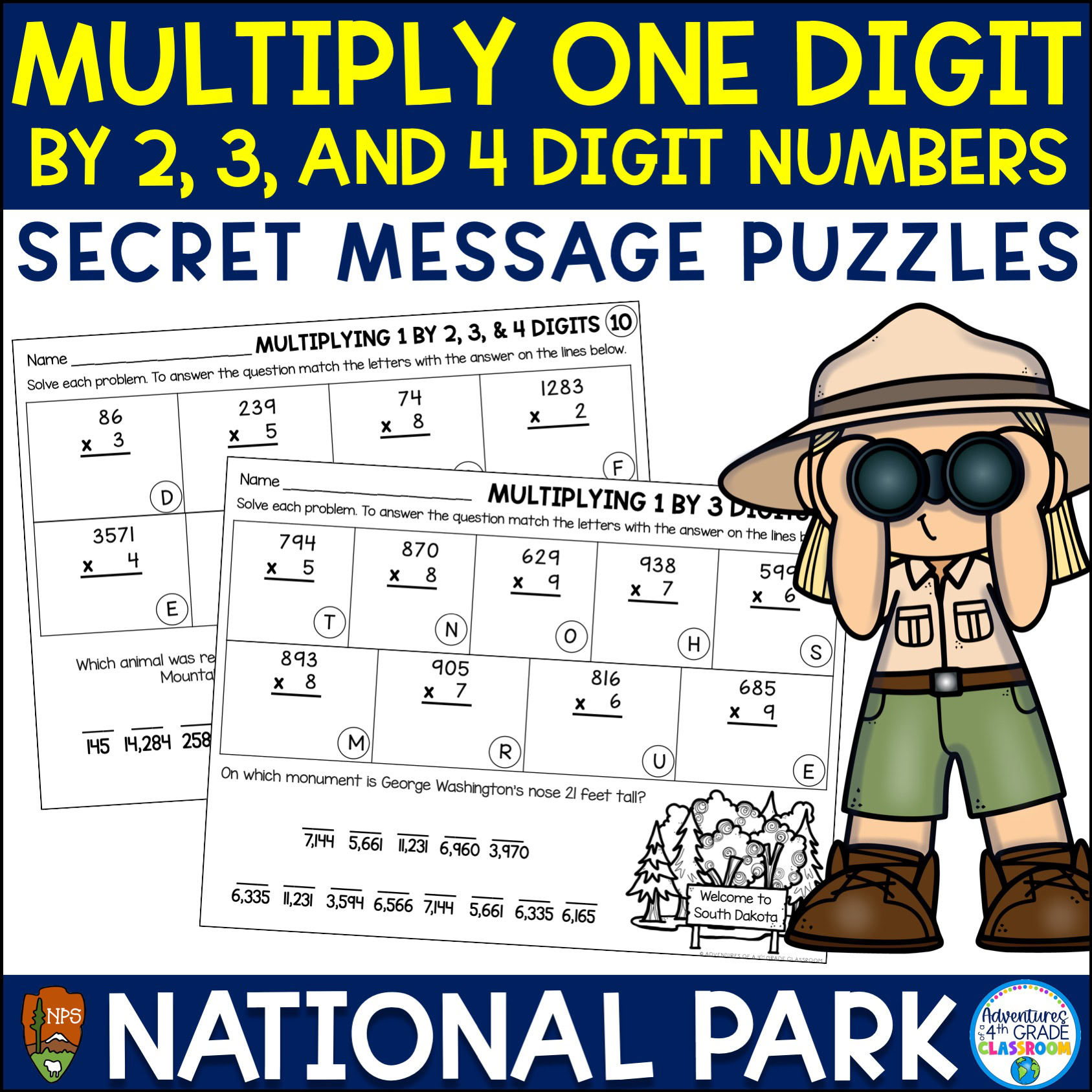 Multiplying by 1 Digit Numbers | Review Puzzles