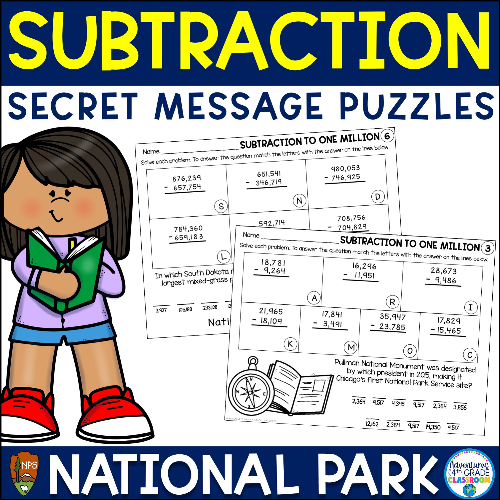 Subtraction of Whole Numbers | Review Puzzles