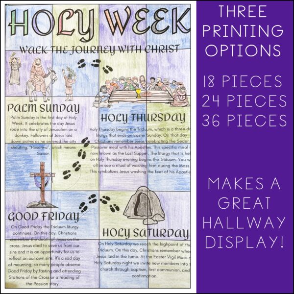 Holy Week Collaborative Poster | Catholic - Adventures of a 4th Grade ...