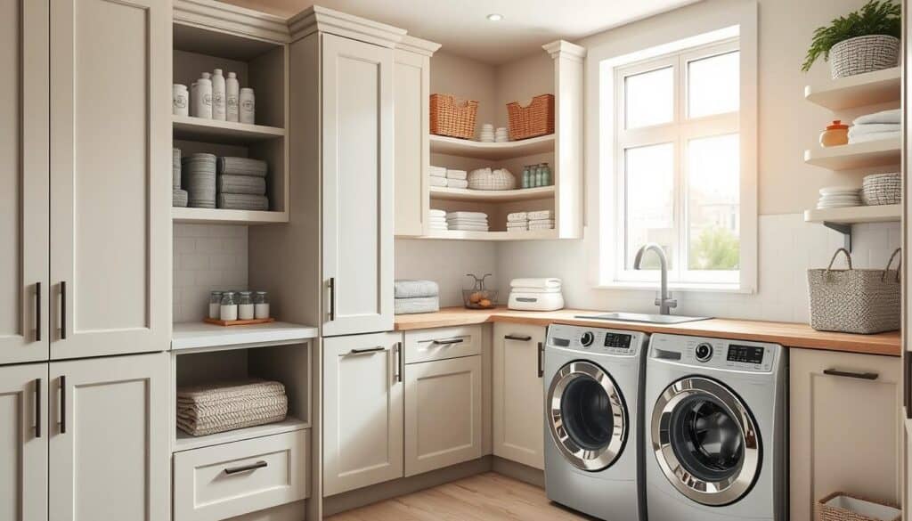 Multi-Purpose Laundry Room Cabinets for a Clutter-Free Home