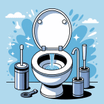 illustration démonter chasse d'eau bouton poussoir outils