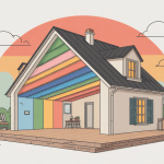 isolation combles aménageables epaisseur coupe maison stylisée