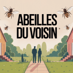 je suis envahi par les abeilles de mon voisin illustration conflit voisinage