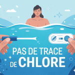 diagnostic pas de trace de chlore sur bandelette piscine