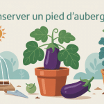 peut-on garder un pied d'aubergine d'une année sur l'autre illustration potager