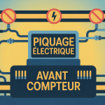 piquage électrique avant compteur image informative SEO