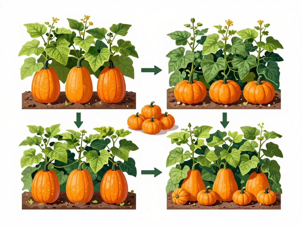 poid potiron rendement au potager