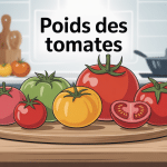 poid tomates différentes variétés pesées cuisine