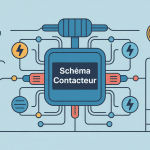 Schema du contacteur éléments principaux et symboles électriques