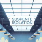 illustration suspente isolation plafond moderne