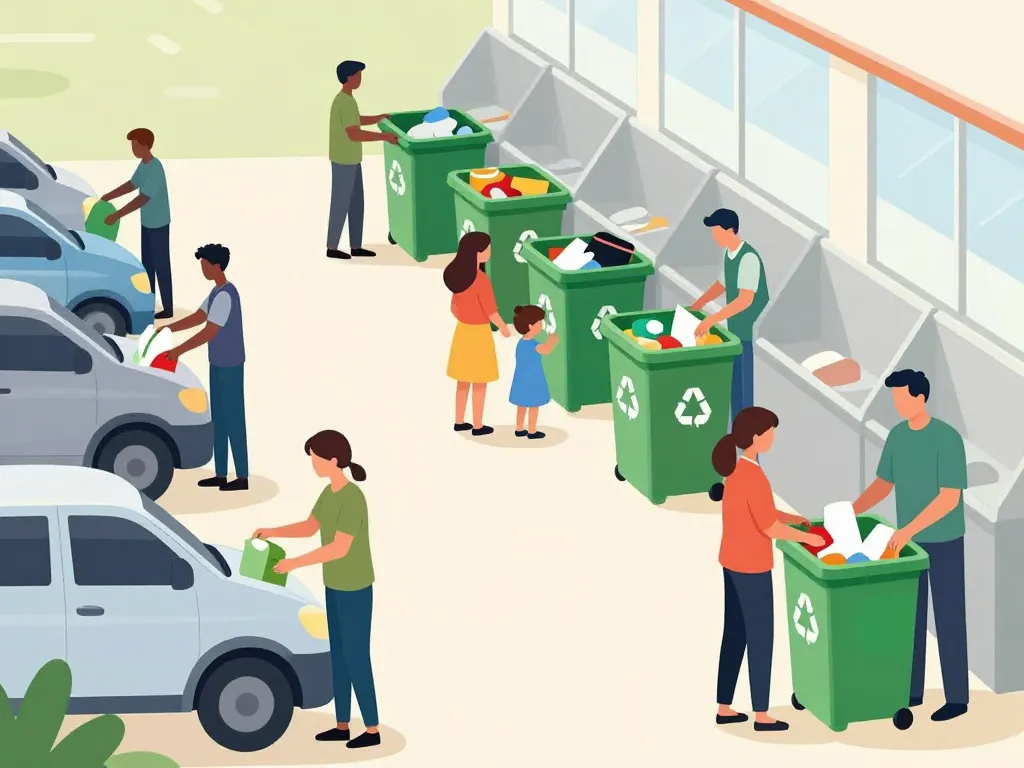 scène organisation visite déchèterie coublevie sécurité