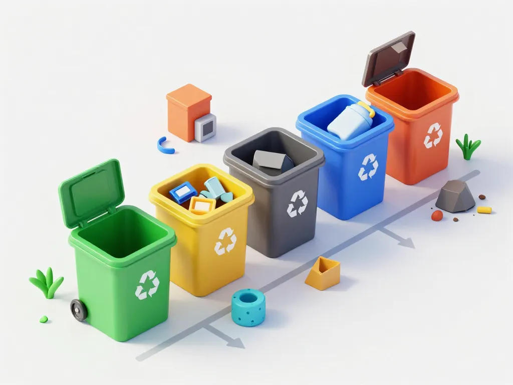 schéma tri des déchets à la déchèterie coublevie