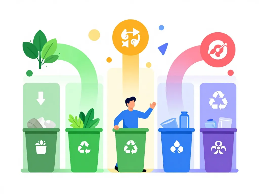 Catégories tri déchets déchetterie Donges