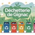 illustration déchetterie gignac tri recyclage