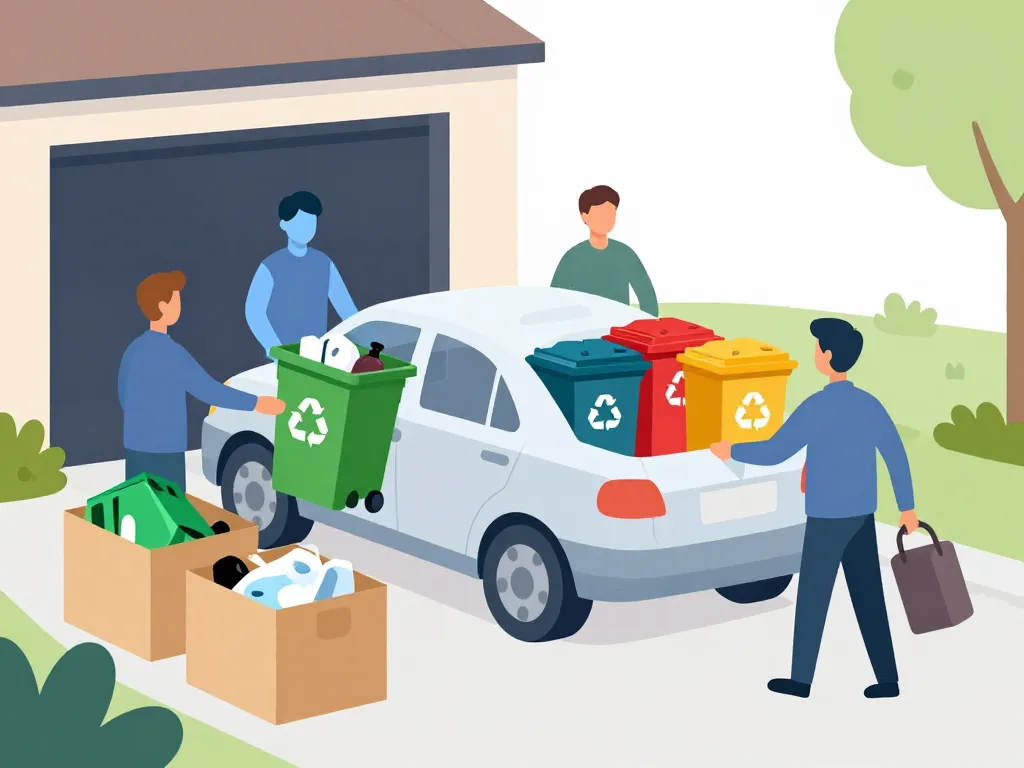 Préparation accès déchetterie Villechien