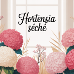 illustration bouquet hortensia seché interieur lumineux