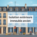 obligation isolation extérieure immeuble ancien illustration façade rénovation