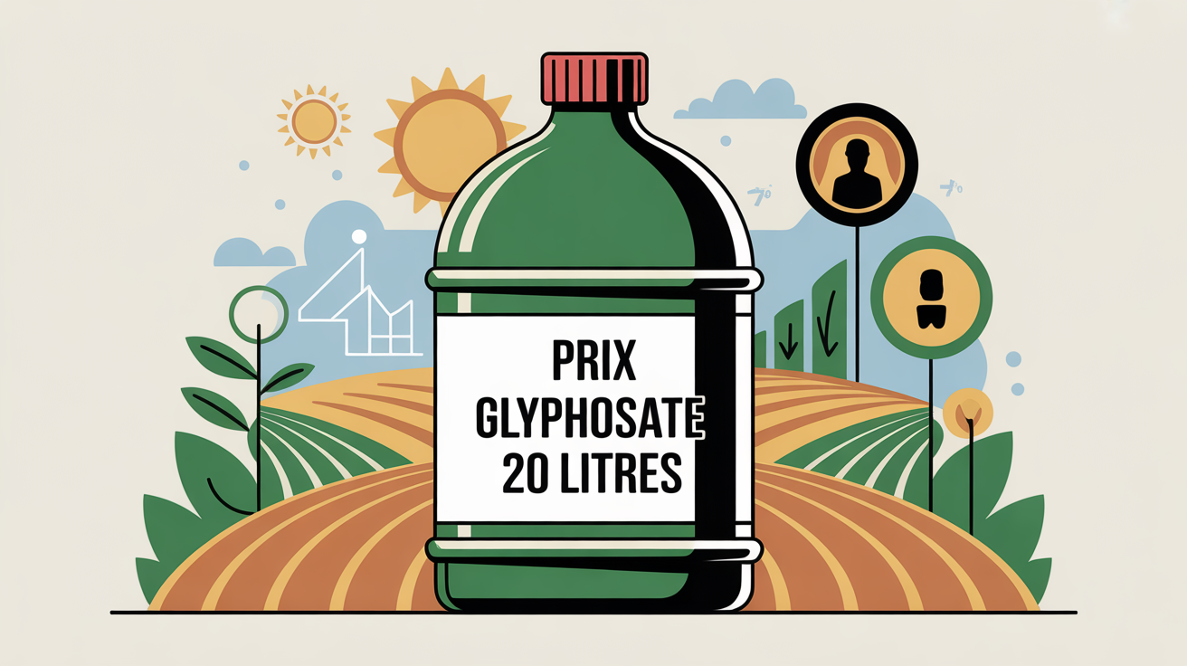 prix glyphosate 20 litres bidon usage agricole moderne