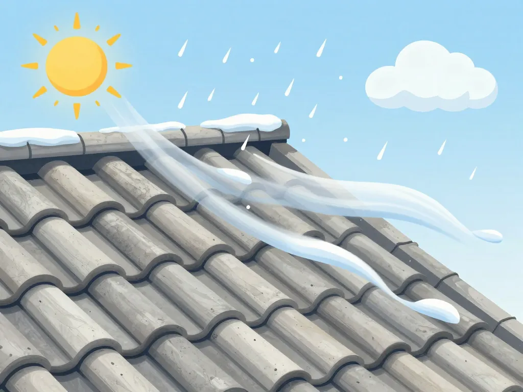 Toiture tuile béton durée de vie évolutive