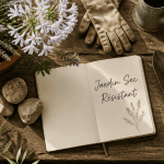 plantes plein soleil sans arrosage sur table bois