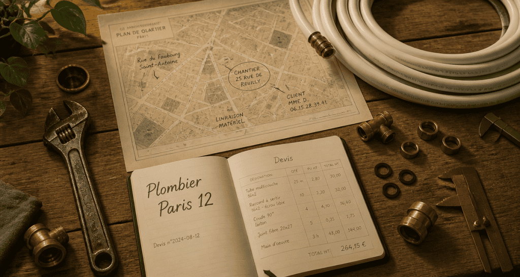 plombier paris 12 établi outils quartier