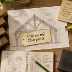 prix m2 charpente plans et matériaux sur établi