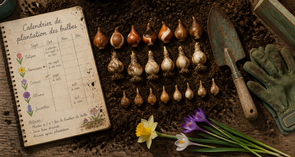 quand planter bulbes calendrier plantation