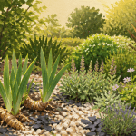 Que mettre au pied des iris, plantes compagnes et paillis