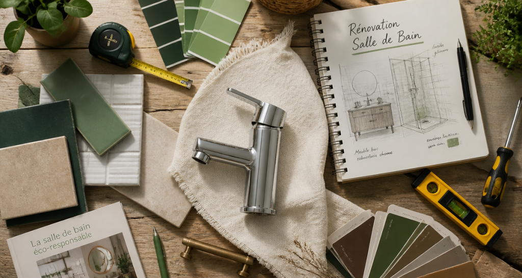 renover une salle de bain plan et outils