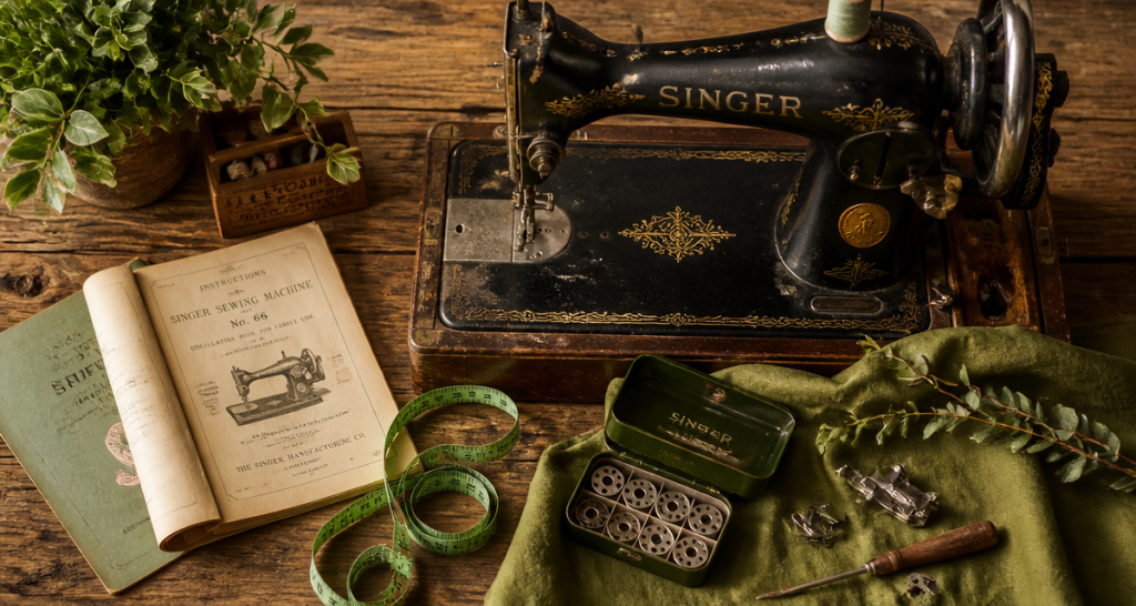 singer machine à coudre ancienne prix sur établi