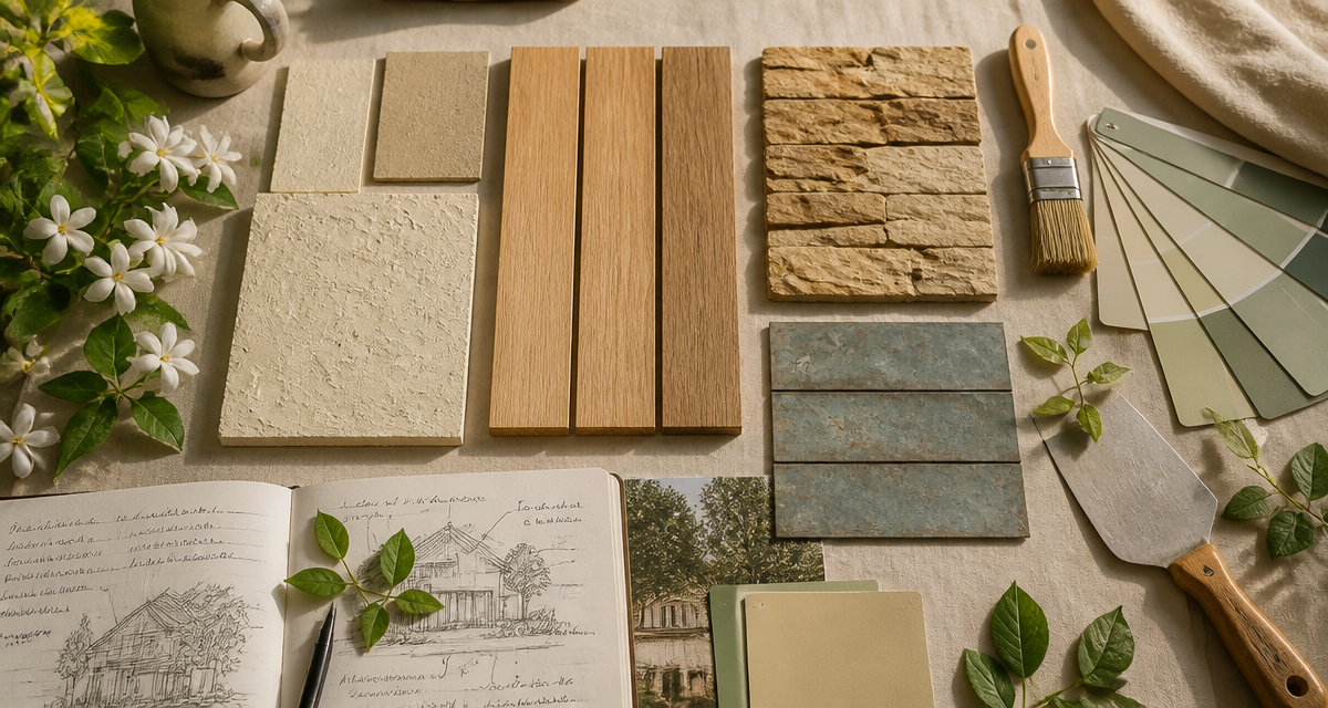 solutions rénover ou embellir façade échantillons matériaux