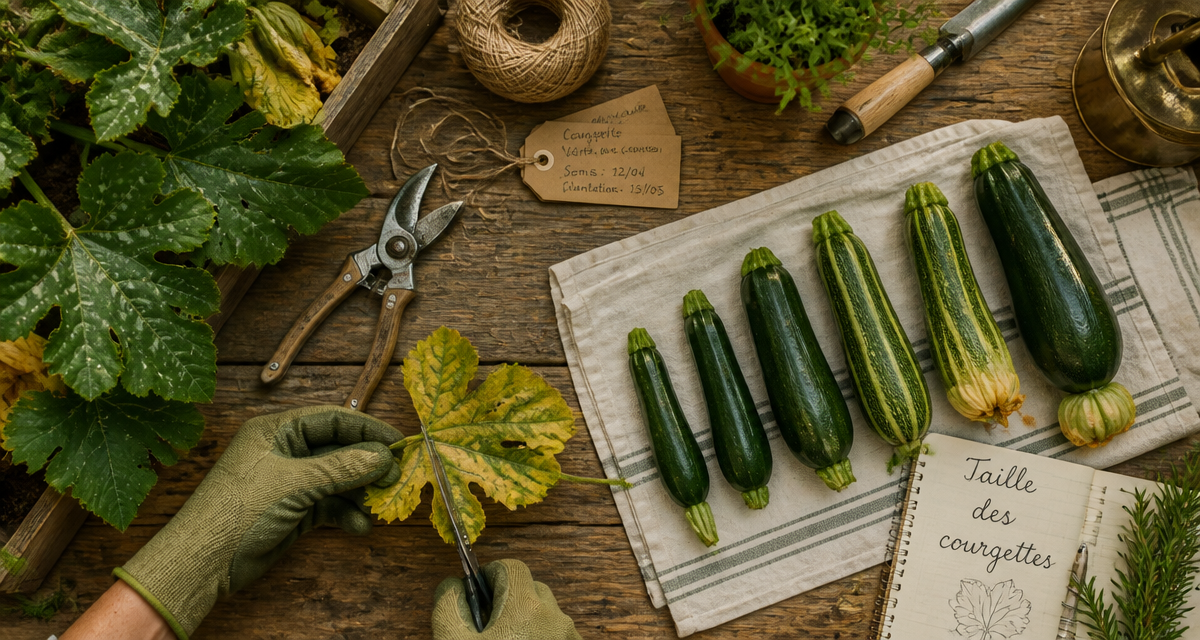 courgettes taille outils jardin