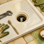 deboucher la douche avec outils et produits naturels
